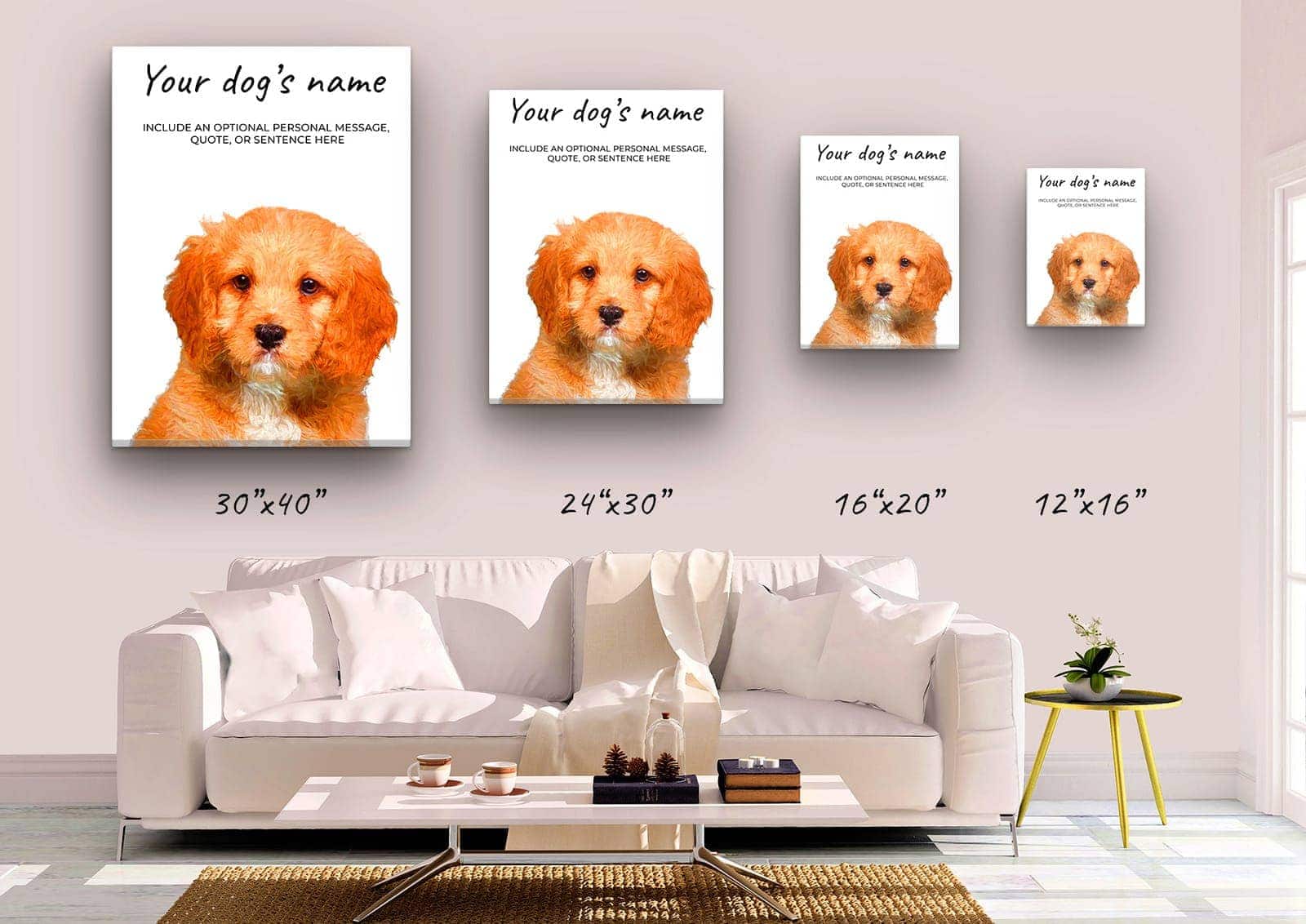 Cavapoo personalised canvas print - Peeping In Collection - Pre-stretched wall art ready to hang 5 Cavapoo personalised canvas print - Peeping In Collection - Pre-stretched wall art ready to hang - Image 3