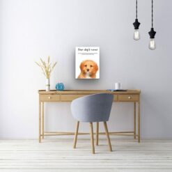 Cavapoo personalised canvas print - Peeping In Collection - Pre-stretched wall art ready to hang 13 dog paintings canvas cavapoo office