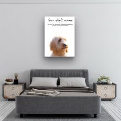 Cockapoo personalised canvas print - Peeping In Collection - Pre-stretched wall art ready to hang 9 dog paintings canvas cockapoo bedroom