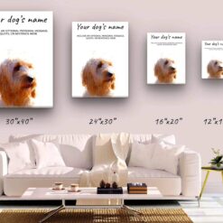Cockapoo personalised canvas print - Peeping In Collection - Pre-stretched wall art ready to hang 10 dog paintings canvas cockapoo canvas size comparison