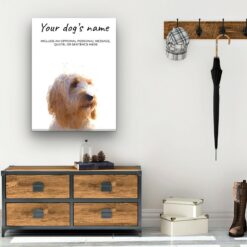 Cockapoo personalised canvas print - Peeping In Collection - Pre-stretched wall art ready to hang 11 dog paintings canvas cockapoo hall