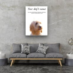Cockapoo personalised canvas print - Peeping In Collection - Pre-stretched wall art ready to hang 12 dog paintings canvas cockapoo living room