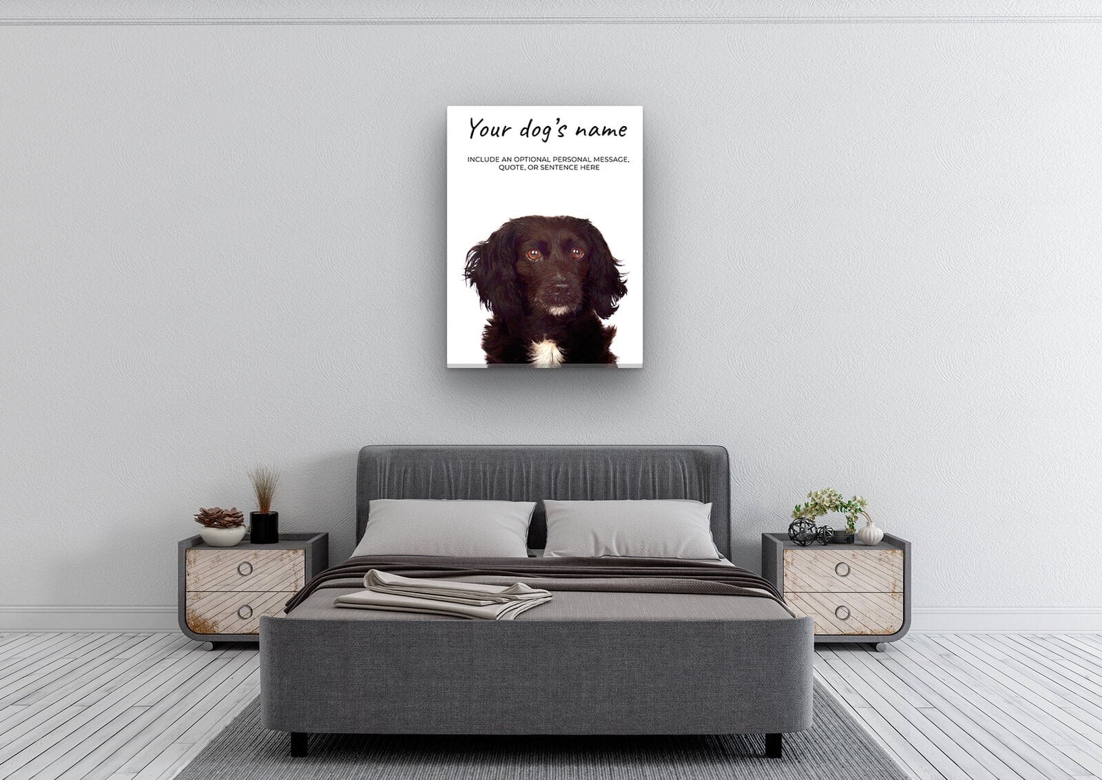 Cocker Spaniel personalised canvas print - Peeping In Collection - Pre-stretched wall art ready to hang 4 Cocker Spaniel personalised canvas print - Peeping In Collection - Pre-stretched wall art ready to hang - Image 2