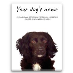 Cocker Spaniel personalised canvas print - Peeping In Collection -  Pre-stretched wall art ready to hang