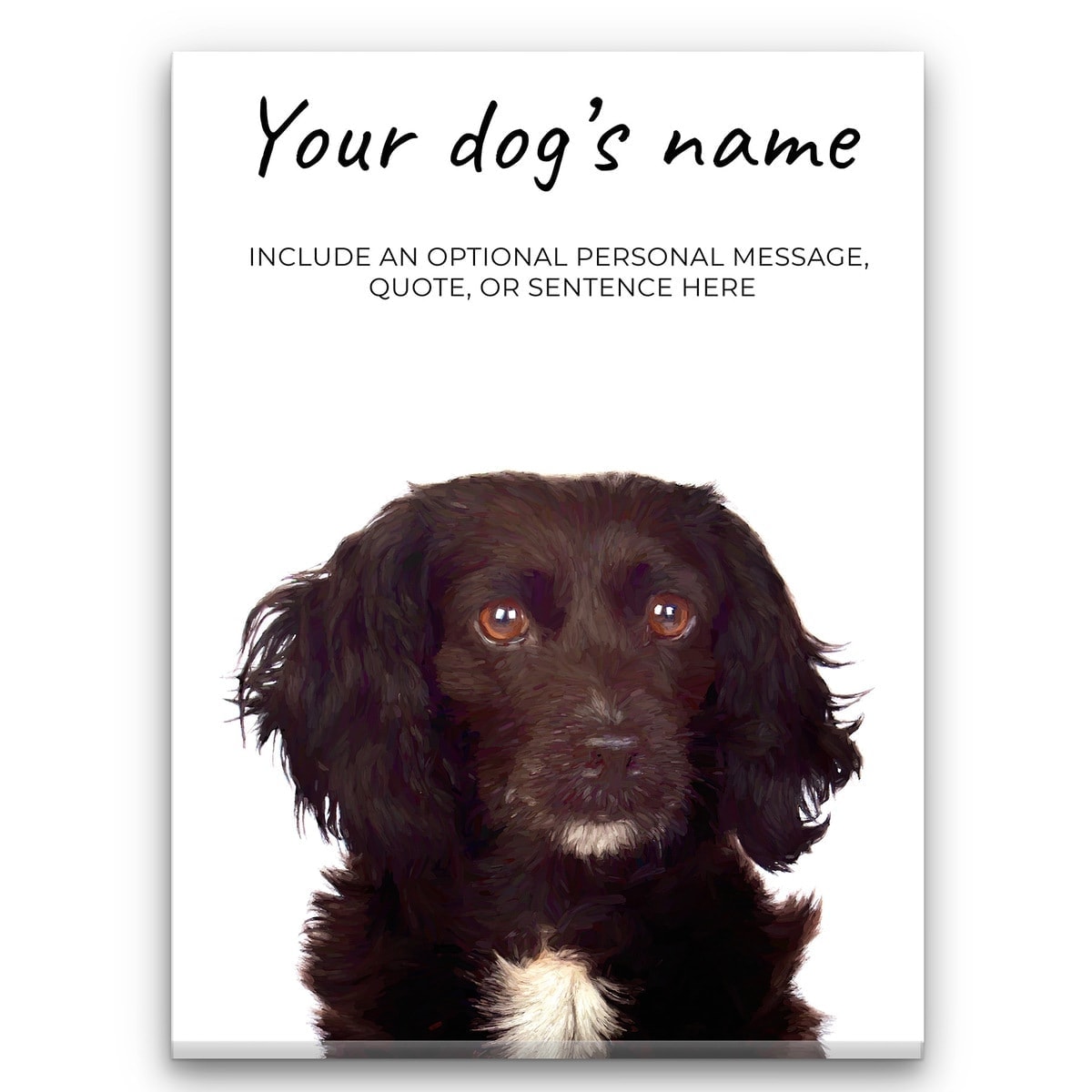 Cocker Spaniel personalised canvas print - Peeping In Collection - Pre-stretched wall art ready to hang 3 Cocker Spaniel personalised canvas print - Peeping In Collection - Pre-stretched wall art ready to hang