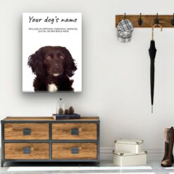 Cocker Spaniel personalised canvas print - Peeping In Collection - Pre-stretched wall art ready to hang 11 dog paintings canvas cocker spaniel hall
