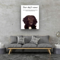Cocker Spaniel personalised canvas print - Peeping In Collection - Pre-stretched wall art ready to hang 12 dog paintings canvas cocker spaniel living room
