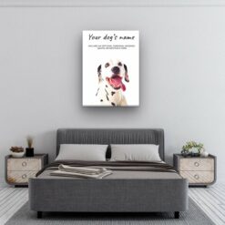 Dalmatian personalised canvas print - Peeping In Collection - Pre-stretched wall art ready to hang 9 dog paintings canvas dalmatian bedroom