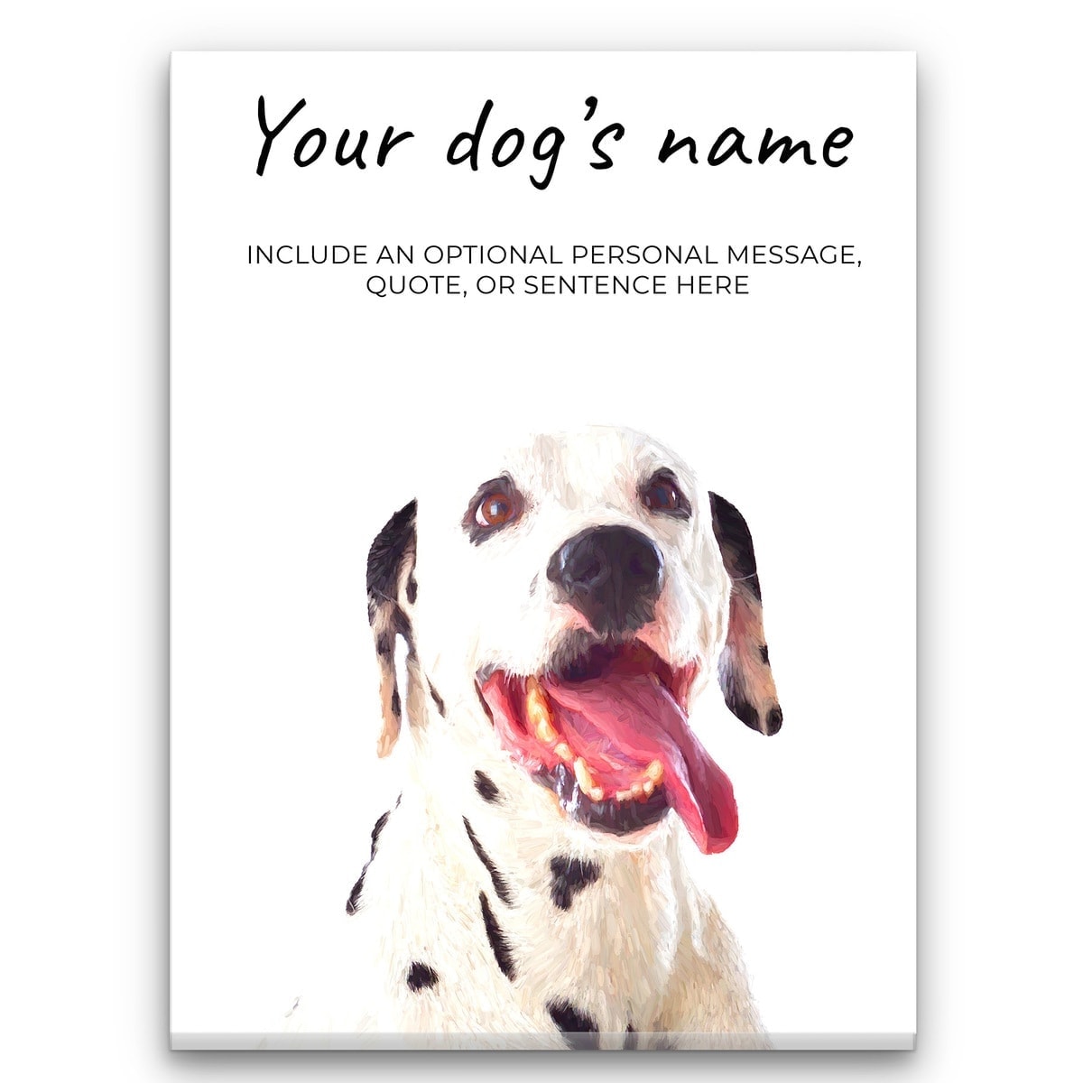 Dalmatian personalised canvas print - Peeping In Collection - Pre-stretched wall art ready to hang 3 Dalmatian personalised canvas print - Peeping In Collection - Pre-stretched wall art ready to hang