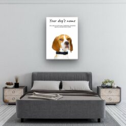 dog paintings canvas english pointer bedroom