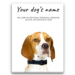 English Pointer personalised canvas print - Peeping In Collection -  Pre-stretched wall art ready to hang
