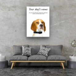 dog paintings canvas english pointer living room