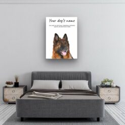 dog paintings canvas german shepherd bedroom