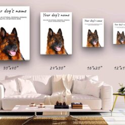 dog paintings canvas german shepherd canvas size comparison