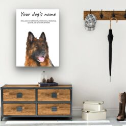 dog paintings canvas german shepherd hall