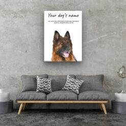 dog paintings canvas german shepherd living room