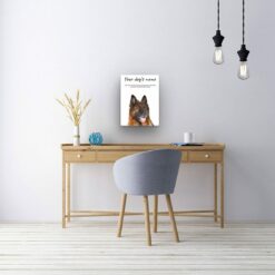 dog paintings canvas german shepherd office