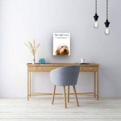 Golden Doodle personalised canvas print - Peeping In Collection - Pre-stretched wall art ready to hang 13 dog paintings canvas golden doodle office