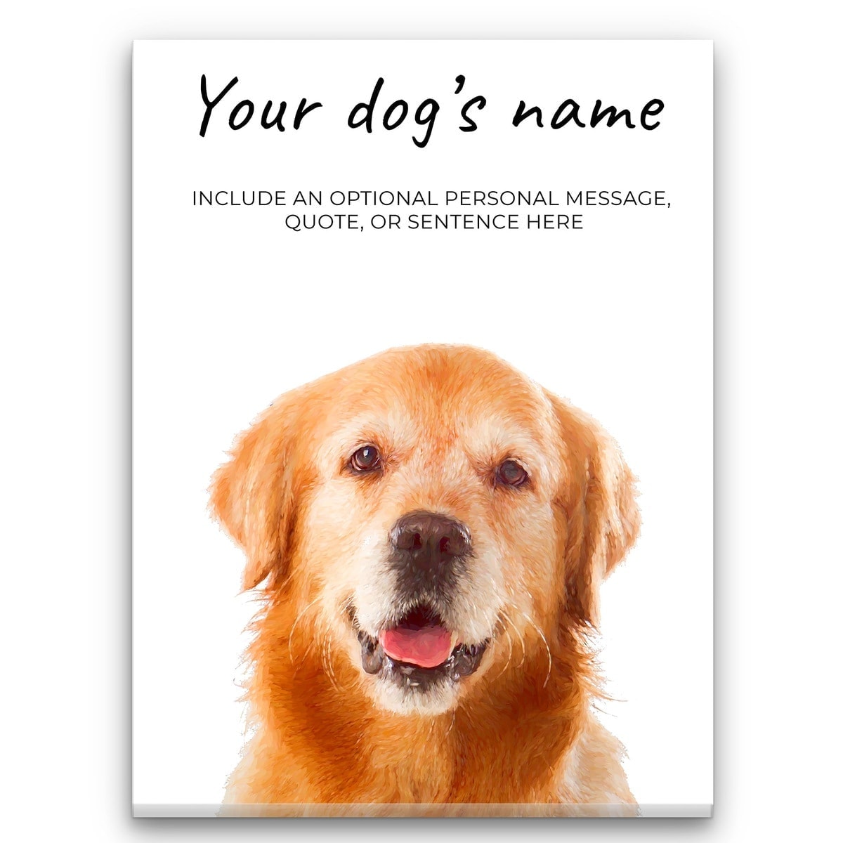 Labrador Retriever personalised canvas print - Peeping In Collection - Pre-stretched wall art ready to hang 3 Labrador Retriever personalised canvas print - Peeping In Collection - Pre-stretched wall art ready to hang