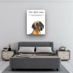 Great Dane personalised canvas print - Peeping In Collection - Pre-stretched wall art ready to hang 9 dog paintings canvas great dane bedroom