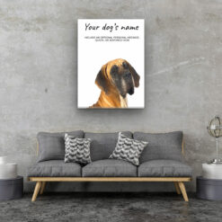Great Dane personalised canvas print - Peeping In Collection - Pre-stretched wall art ready to hang 12 dog paintings canvas great dane living room