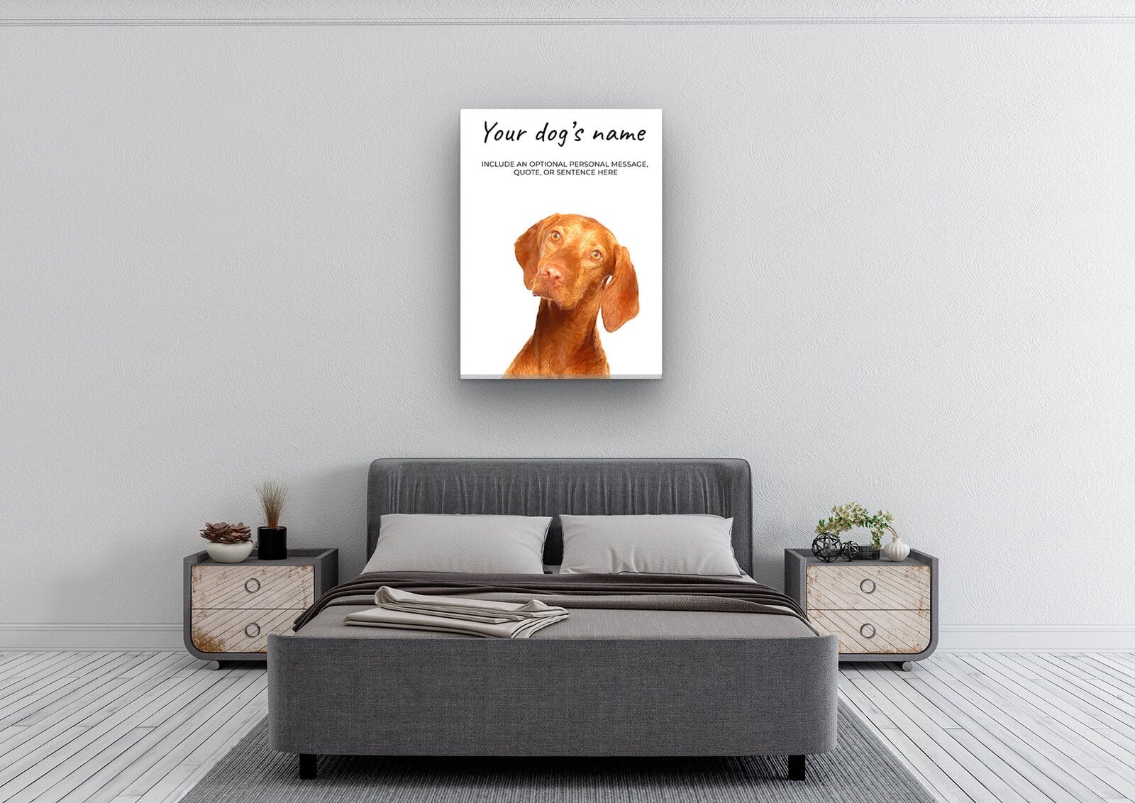 Hungarian Vizsla personalised canvas print - Peeping In Collection - Pre-stretched wall art ready to hang 8 Hungarian Vizsla personalised canvas print - Peeping In Collection - Pre-stretched wall art ready to hang - Image 6