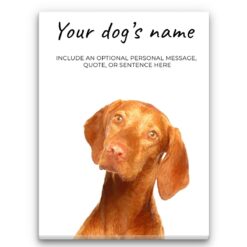 Hungarian Vizsla personalised canvas print - Peeping In Collection -  Pre-stretched wall art ready to hang