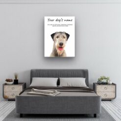 dog paintings canvas irish wolf hound bedroom