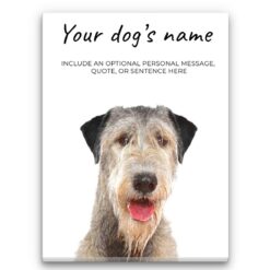 Irish Wolf Hound personalised canvas print - Peeping In Collection -  Pre-stretched wall art ready to hang