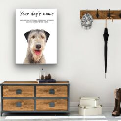 dog paintings canvas irish wolf hound hall