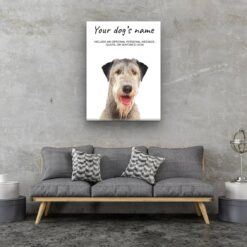 dog paintings canvas irish wolf hound living room