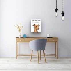 Italian greyhound personalised canvas print - Peeping In Collection - Pre-stretched wall art ready to hang 13 dog paintings canvas italian greyhound office