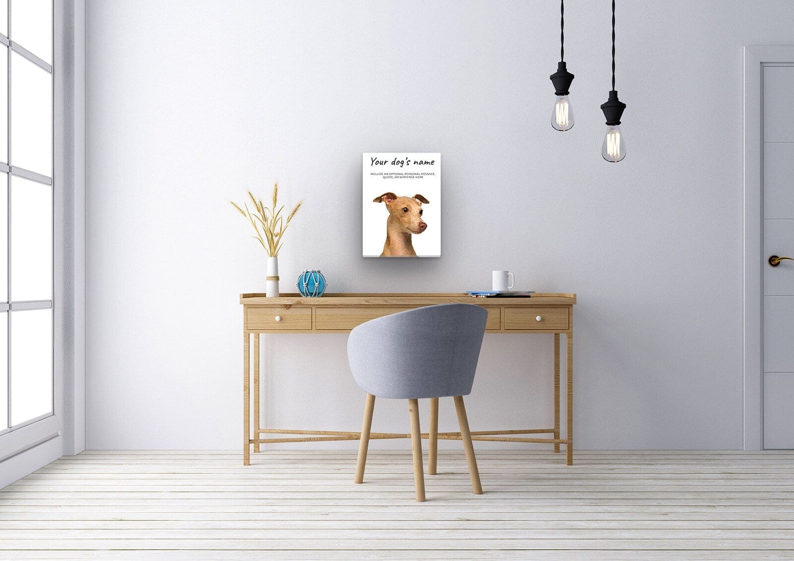 Italian greyhound personalised canvas print - Peeping In Collection - Pre-stretched wall art ready to hang 8 Italian greyhound personalised canvas print - Peeping In Collection - Pre-stretched wall art ready to hang - Image 6