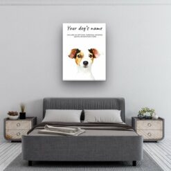 dog paintings canvas jack russel bedroom