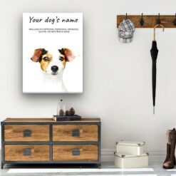 dog paintings canvas jack russel hall