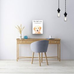 Labradoodle personalised canvas print - Peeping In Collection - Pre-stretched wall art ready to hang 13 dog paintings canvas labradoodle office