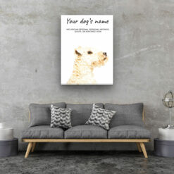 Lakeland Terrier personalised canvas print - Peeping In Collection - Pre-stretched wall art ready to hang 12 dog paintings canvas lakeland terrier living room
