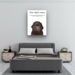 dog paintings canvas newfoundland bedroom