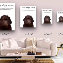 dog paintings canvas newfoundland canvas size comparison