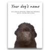 dog paintings canvas newfoundland front view white