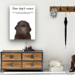 dog paintings canvas newfoundland hall