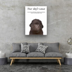 dog paintings canvas newfoundland living room