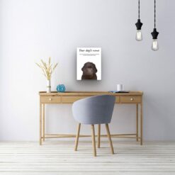 dog paintings canvas newfoundland office