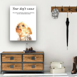 dog paintings canvas norfolk terrier hall