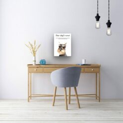 dog paintings canvas schnauzer office