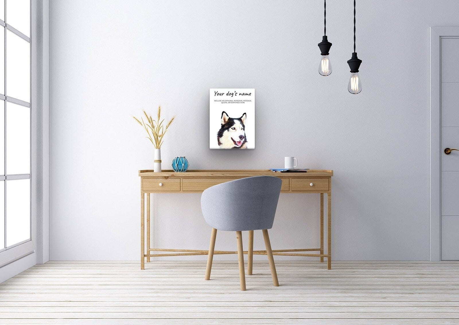 Siberian Husky personalised canvas print - Peeping In Collection - Pre-stretched wall art ready to hang 8 Siberian Husky personalised canvas print - Peeping In Collection - Pre-stretched wall art ready to hang - Image 6