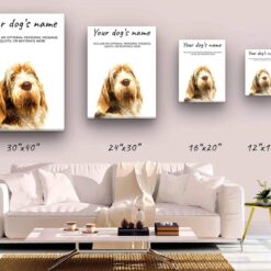 dog paintings canvas spinone italiano canvas size comparison