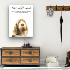 dog paintings canvas spinone italiano hall