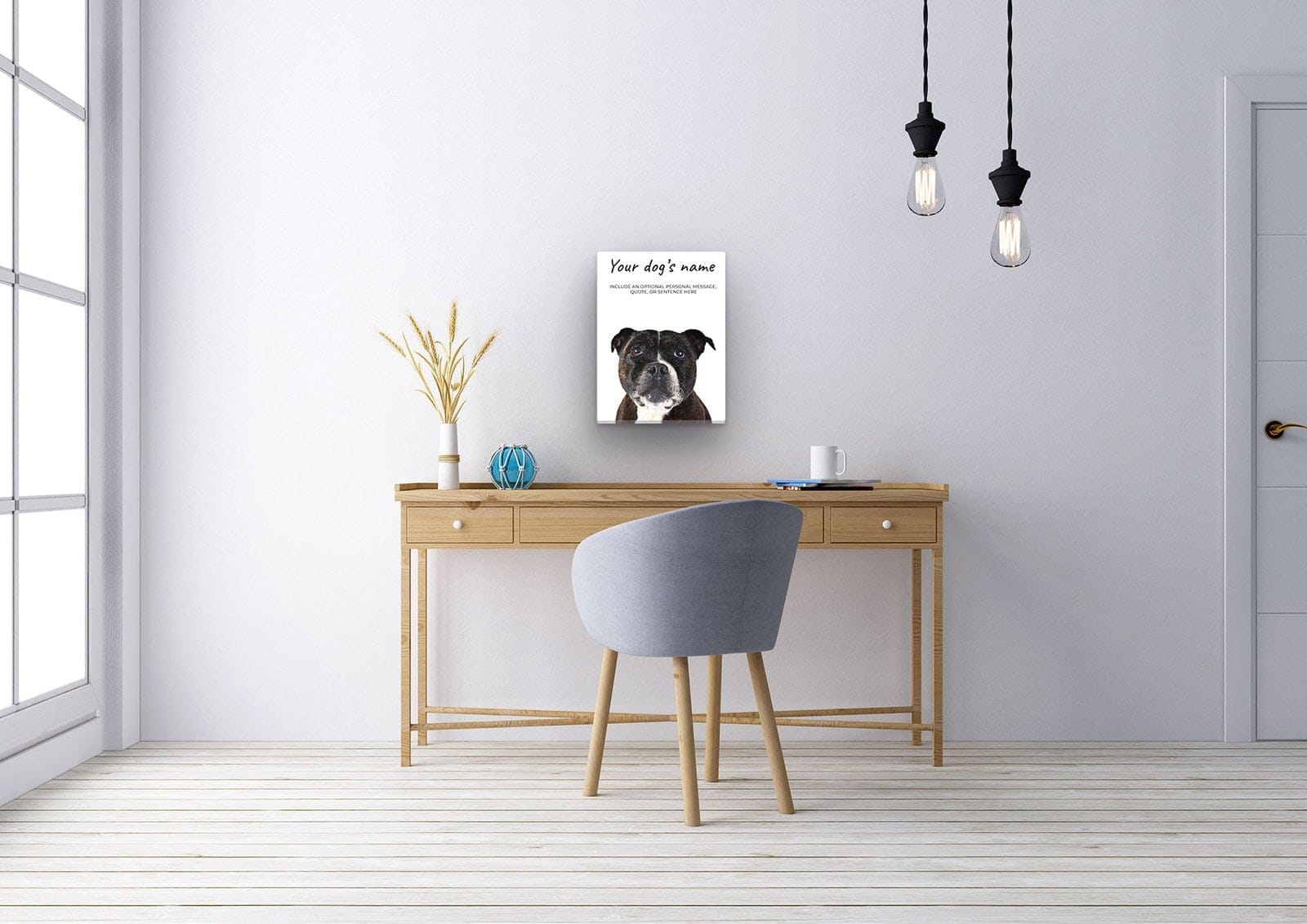 Staffordshire Bull Terrier personalised canvas print - Peeping In Collection - Pre-stretched wall art ready to hang 8 Staffordshire Bull Terrier personalised canvas print - Peeping In Collection - Pre-stretched wall art ready to hang - Image 6
