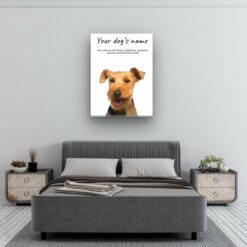 Welsh Terrier personalised canvas print - Peeping In Collection - Pre-stretched wall art ready to hang 9 Welsh Terrier personalised canvas print - Peeping In Collection - Pre-stretched wall art ready to hang - Image 2